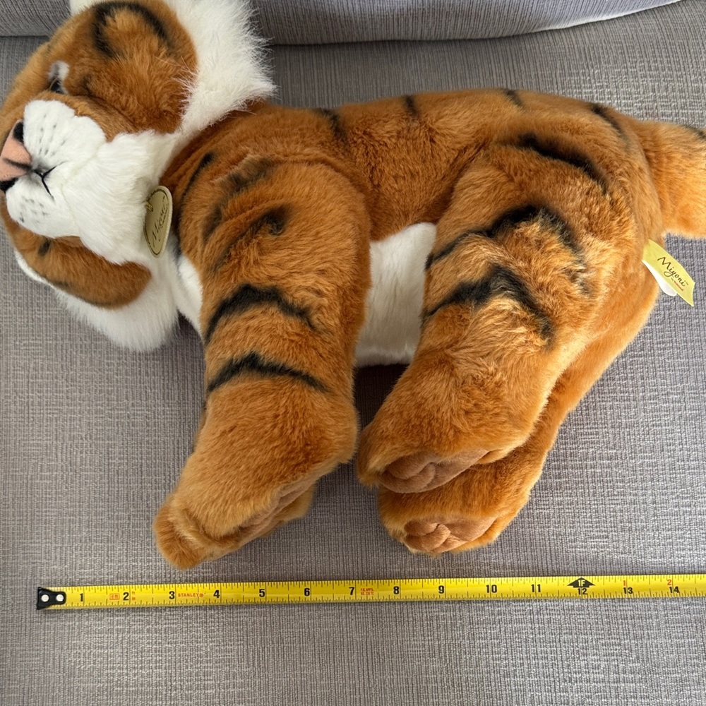 Miyoni by aurora Plush Tiger Stuffed Animal Toy - Brown and White
